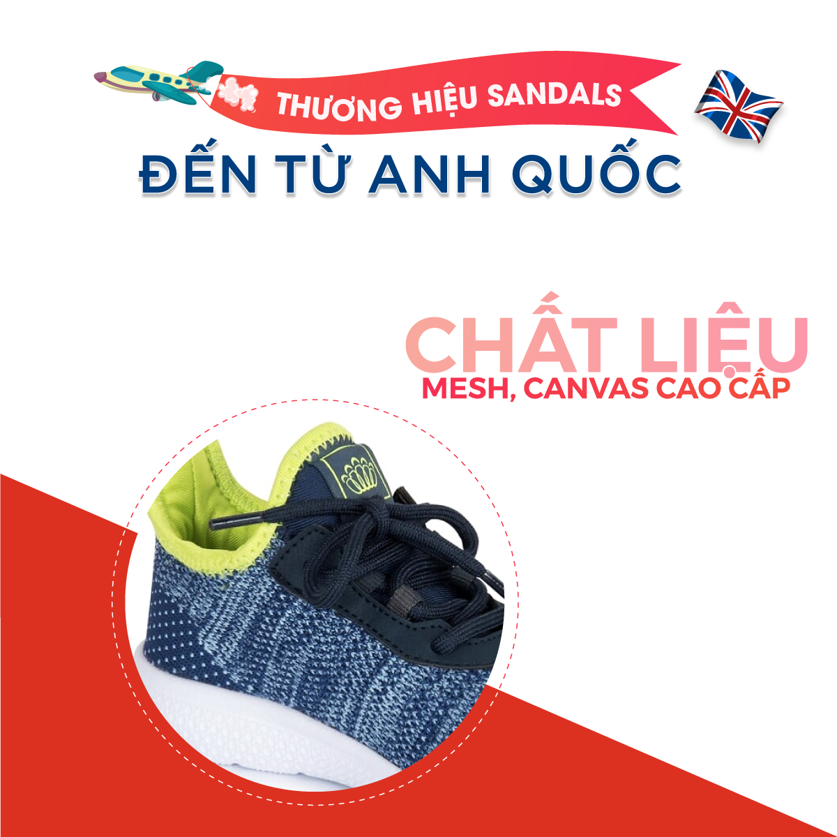 Giày Thể Thao Bé Trai Bé Gái Đi Học Siêu Nhẹ Crown Space UK Sport Shoes CRUK8022 Cho Trẻ em Cao Cấp Êm Thoáng Size 28-35/2-14 Tuổi