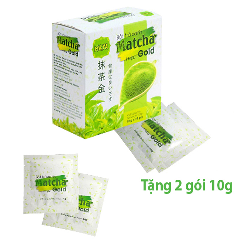 Hộp trà xanh Matcha Gold - 10 gói x 10g