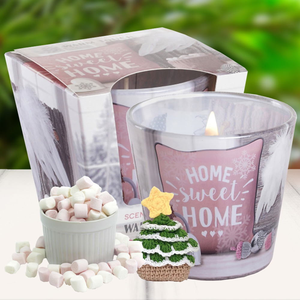 Ly nến thơm tinh dầu Bartek Home Sweet Home 115g QT06457 - hương thông, len