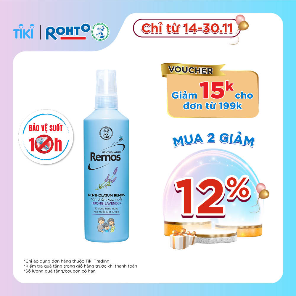 Dung Dịch Chống Muỗi Remos Hương Lavender (150ml)