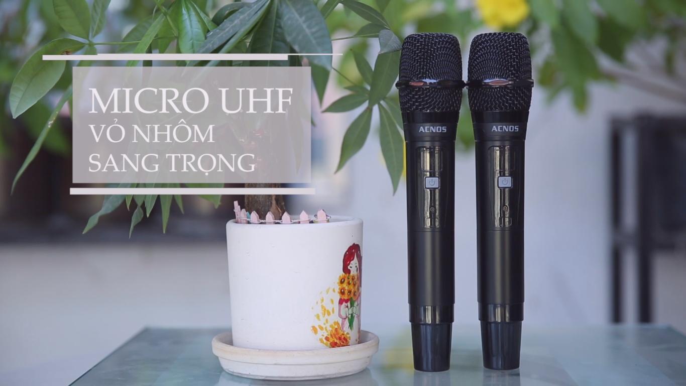 Loa kéo Acnos KB51 Tích hợp đầu máy phát wifi,  Loa bass 5 tấc, micro nhôm UHF - Chính Hãng Acnos