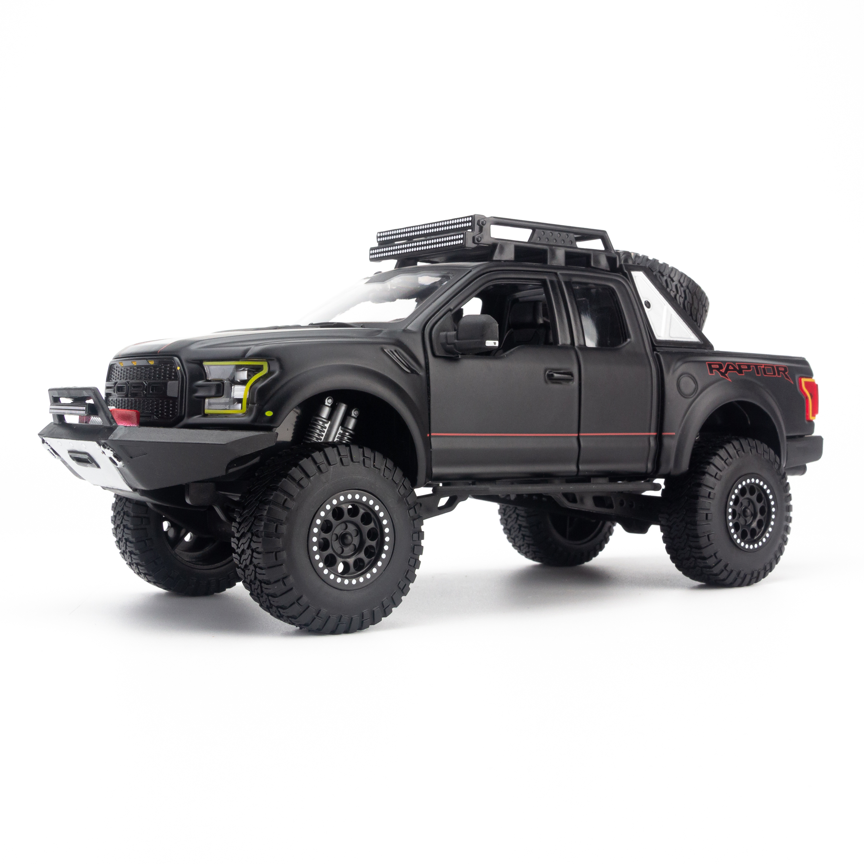 Mô Hình Xe Design Off-Road Kings 2017 Ford F-150 Raptor Black 1:24 Maisto MH-32521