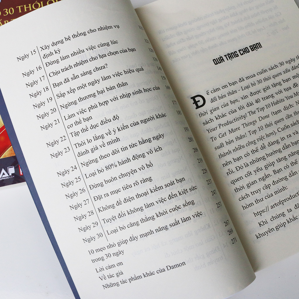 Sách 30 Ngày Thay Đổi Bản Thân - Loại Bỏ 30 Thói Quen Xấu Đánh Cắp Thời Gian Của Bạn - Tập 1