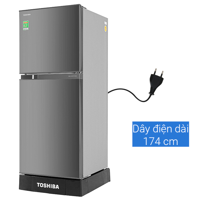 Tủ lạnh Toshiba Inverter 194 lít GR-A25VS(DS1) - Hàng Chính Hãng - Chỉ Giao Hàng TP.HCM