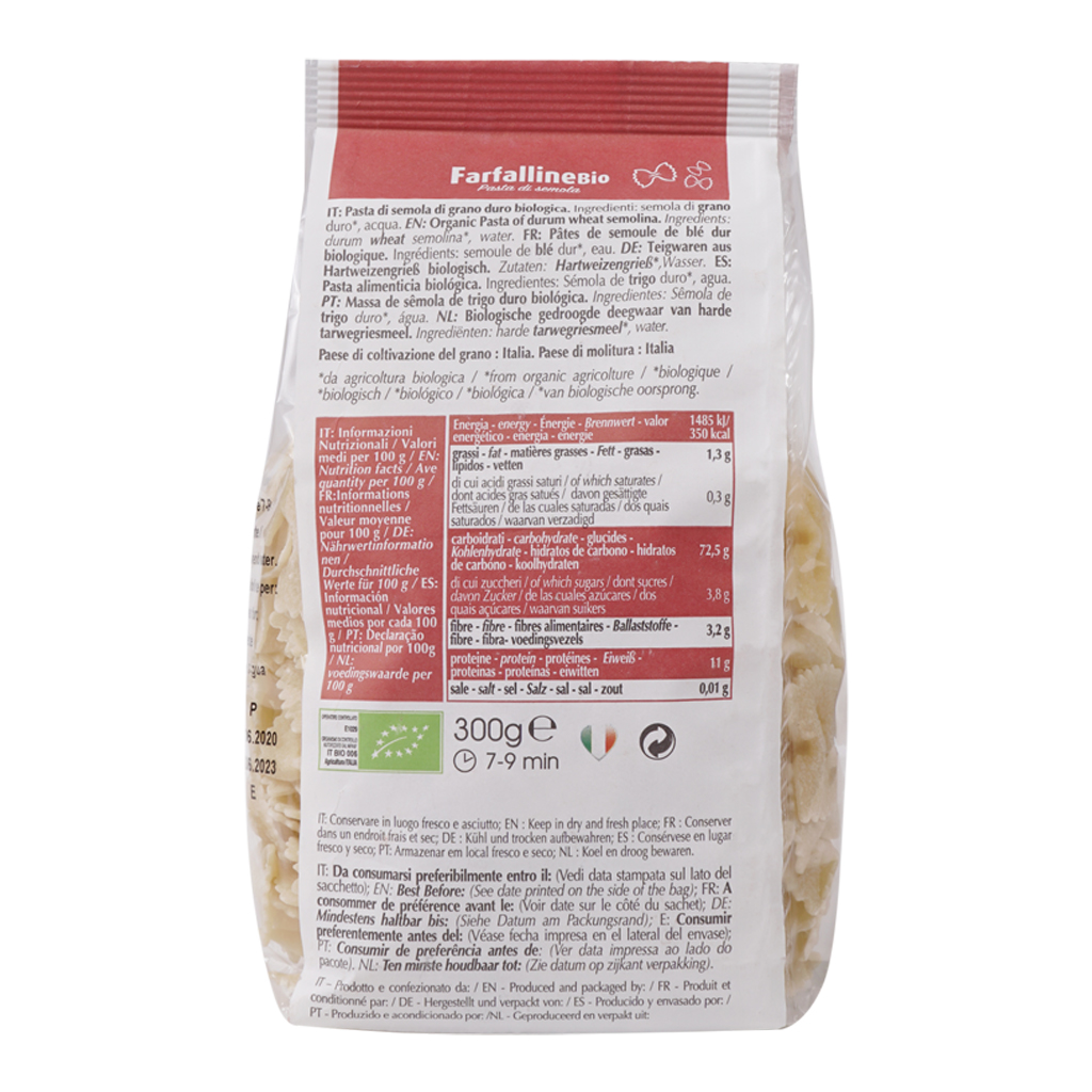 Nui nơ hữu cơ cho bé 300g Dalla Costa