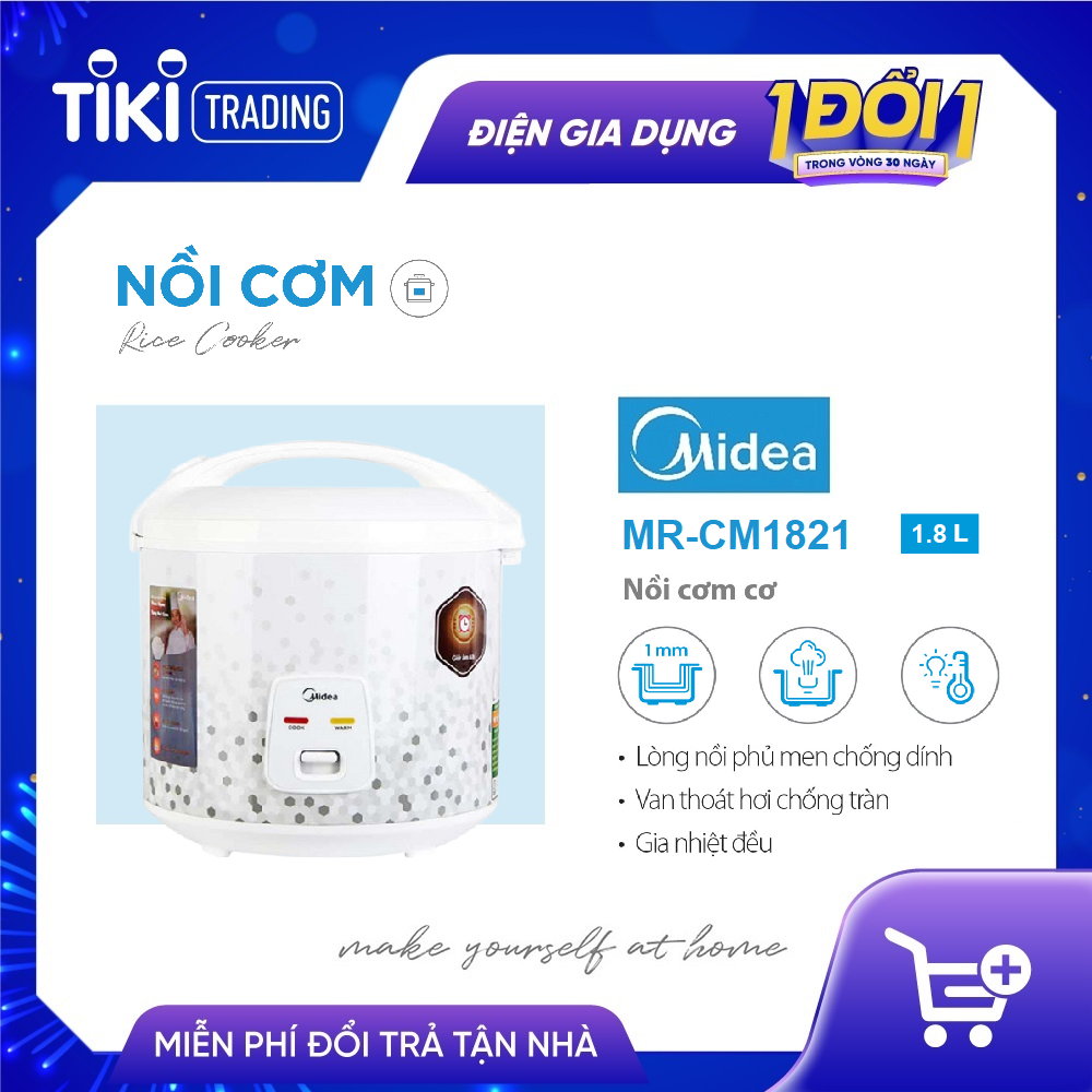 Nồi cơm điện Midea MR-CM1821 1.8L - Hàng chính hãng