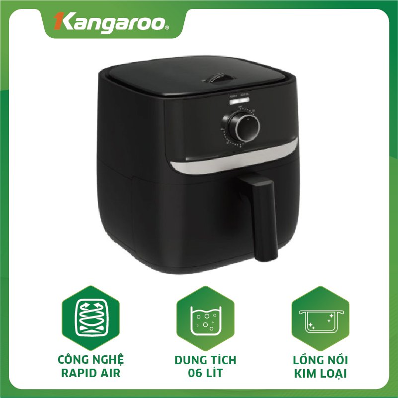 Nồi Chiên Không Dầu Kangaroo KG6AF1 (6.0 lít ) - Hàng chính hãng