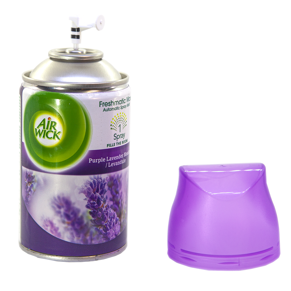 Bình xịt tinh dầu thiên nhiên Air Wick Purple Lavender Meadow 250ml QT016838 - hoa oải hương