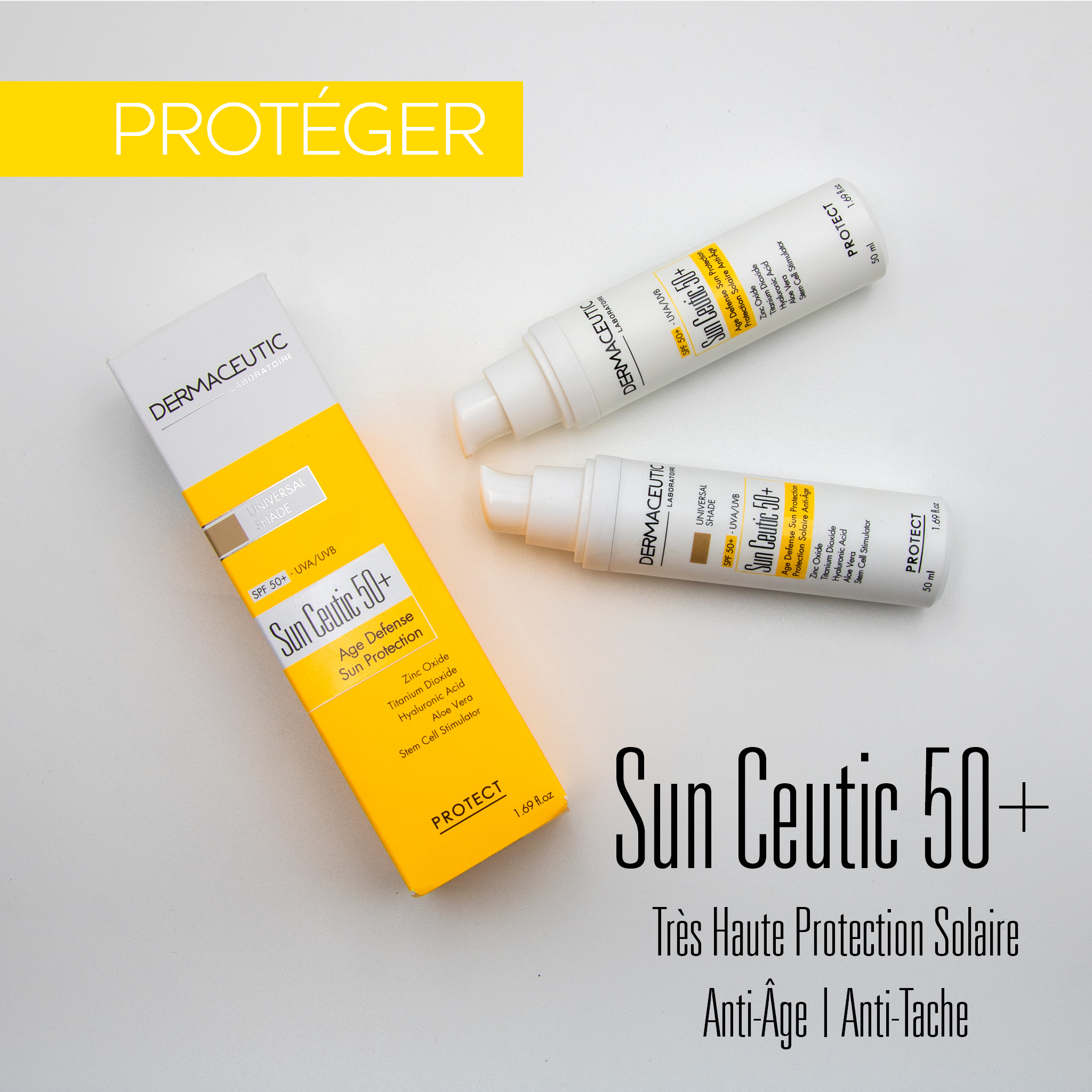 Kem chống nắng chống lão hóa Dermaceutic Pháp - Sun Ceutic spf 50+