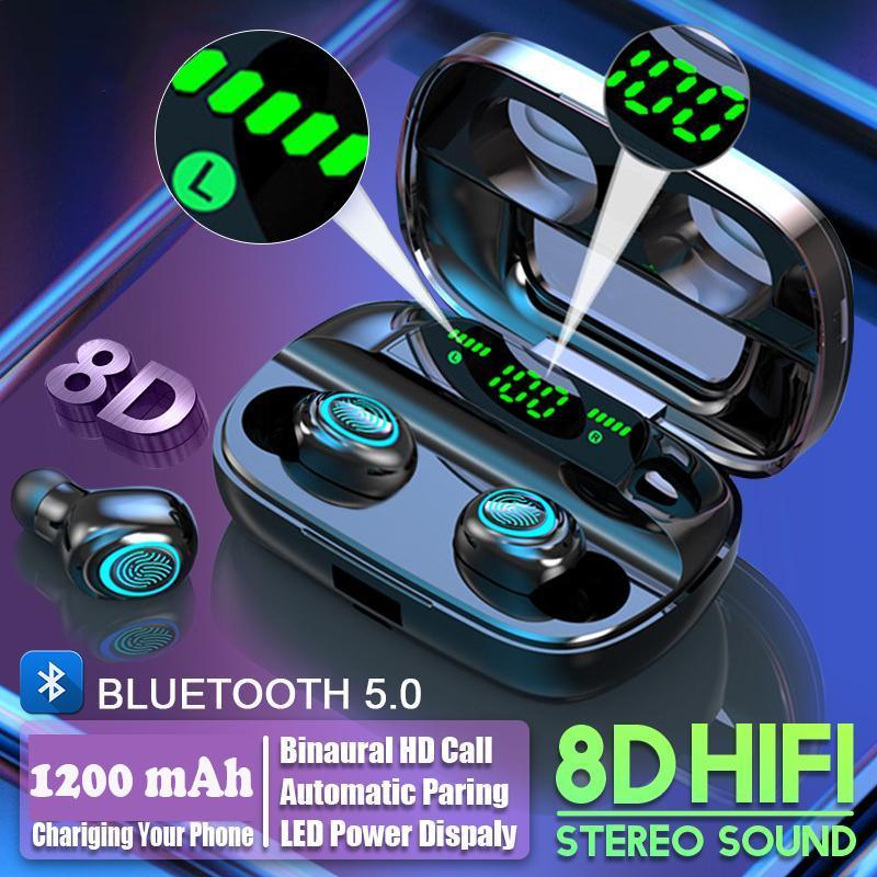 Tai Nghe Bluetooth 5.0 (Tai Nghe Không Dây) TWS S11 VINETTEAM - Nhỏ gọn - Chống Nước IPX5 - Nghe 90h - Tích Hợp Micro - Tự Động Kết Nối -Hỗ Trợ Sạc Không Dây Cho Dock Sạc- Có Túi Đựng Cao Cấp -Chính Hãng