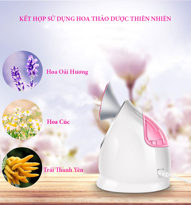 Máy Xông Hơi Trẻ Hóa Da Mặt K-SKIN Cao Cấp Có Thể Kết Hợp Với Tinh Dầu - Hàng Chính Hãng