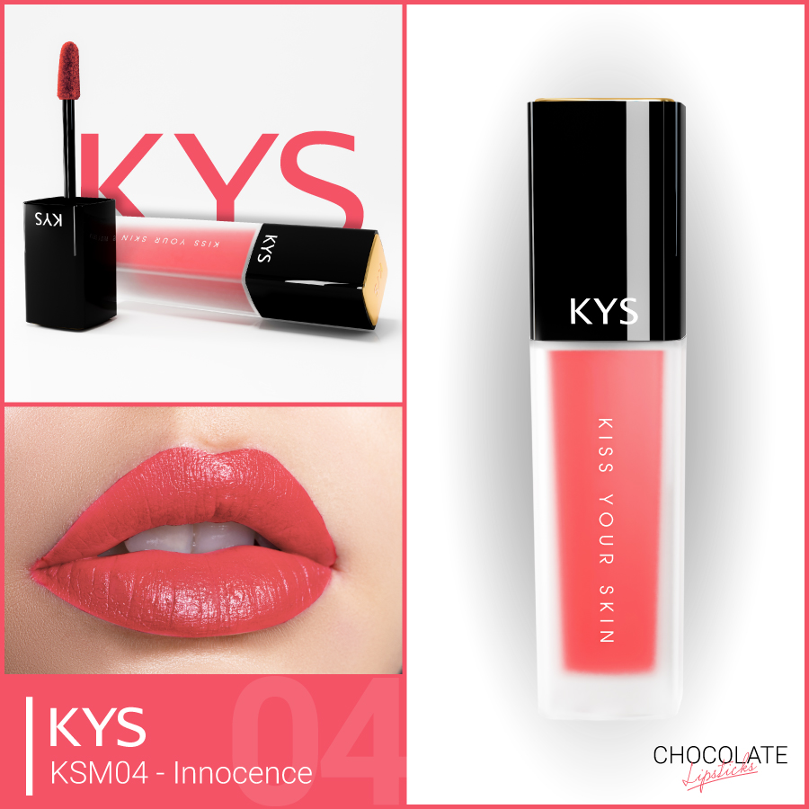 Son Chocolate Matte Liquid Lipstick KYS – INNOCENCE HỒNG CAM