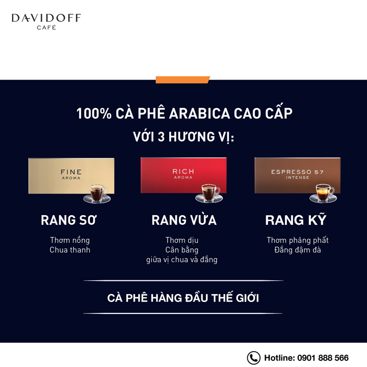 Cà phê hòa tan - Davidoff Café  Fine Aroma - 100g  - Có quà tặng