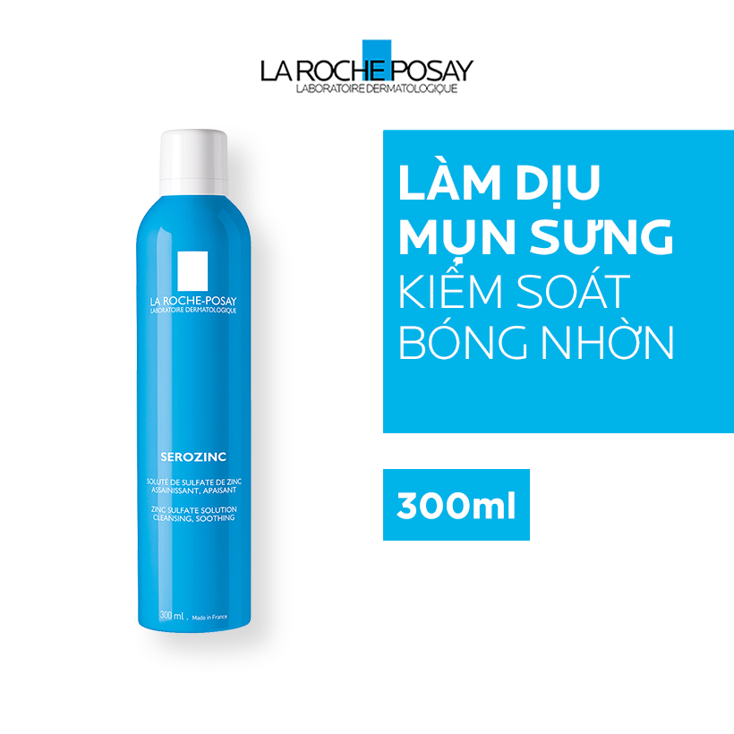 Bộ sản phẩm nước Xịt Khoáng Làm Sạch &amp; Giảm Bóng Nhờn Cho Da Dầu Mụn La Roche-Posay Serozinc