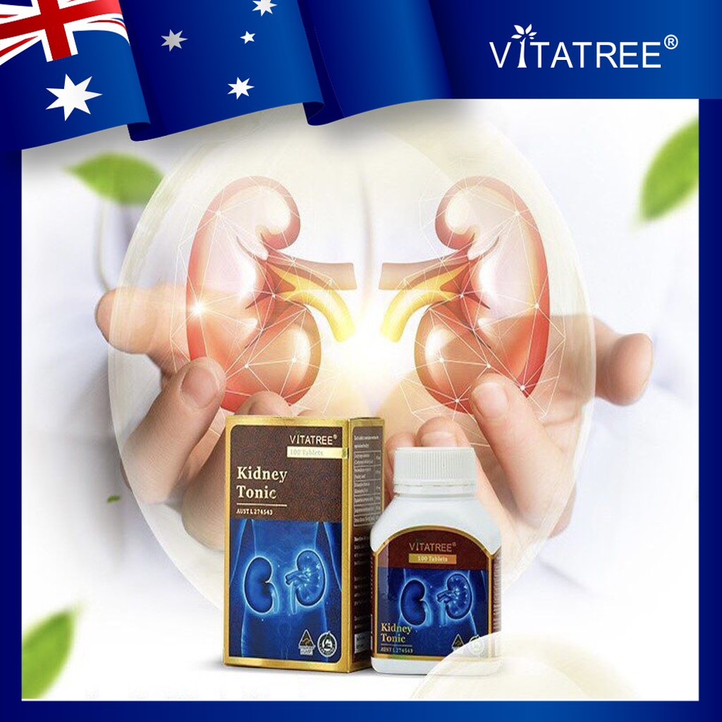 Viên Uống Bổ Thận LVitatree Kidney Tonic - Hộp 100 Viên Tăng Cường Chức Năng Lọc Thận, Giảm Tiểu Đêm, Tiểu Nhiều Lần, Tiểu Buốt, Tiểu Rắt, Hỗ Trợ Thải Cặn Thận, Giảm Nguy Cơ Hình Thành Sỏi Thận