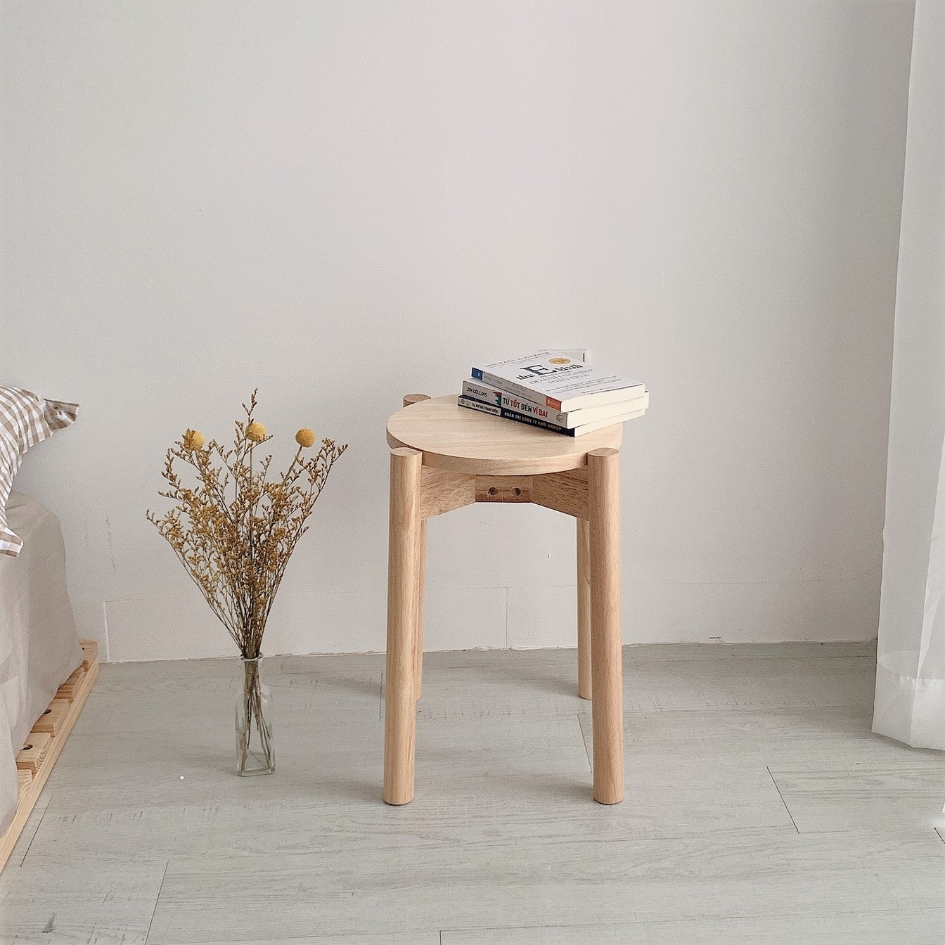 Ghế Trang Điểm Gỗ OCHU - Stool - Natural