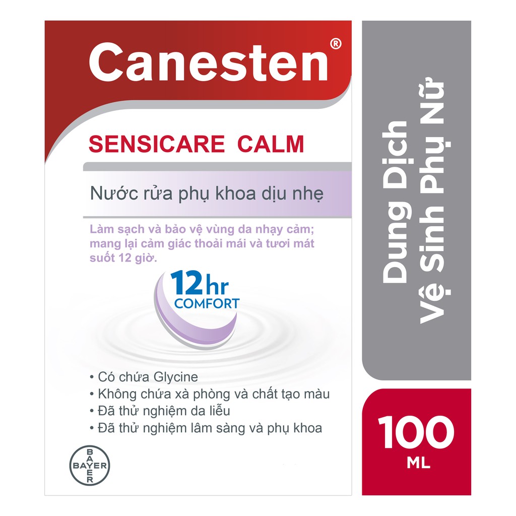 Combo 4 chai dung dịch vệ sinh phụ nữ Canesten Sensicare Calm 100ml/chai - Tặng 1 dù đi mưa