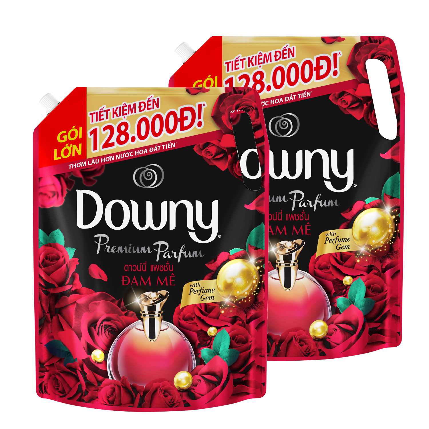 Nước xả vải Downy Đam mê 2.3L Combo 2 túi