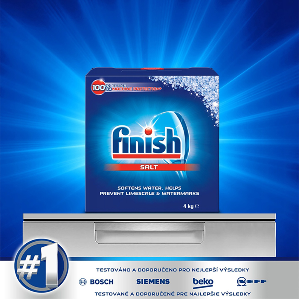 Muối rửa chén Finish Dishwasher Salt 4kg QT017389