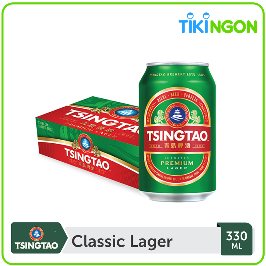 Thùng 24 lon Bia Tsingtao Classic Lager (330ml/lon)