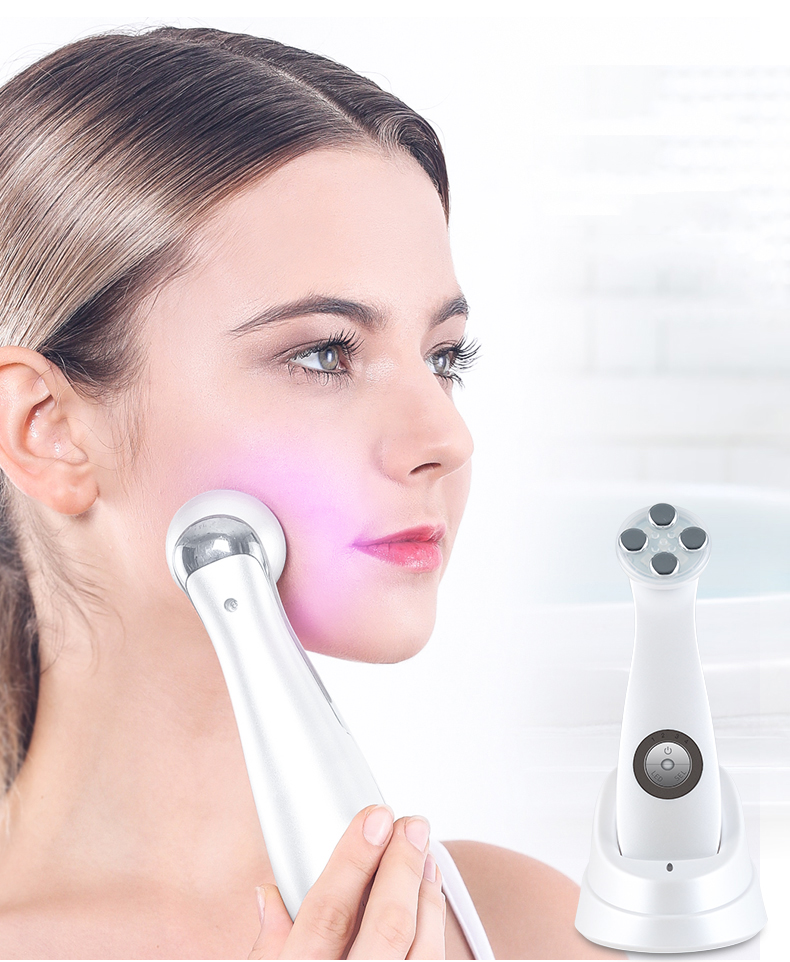 Máy Massge Mặt Di Điện RF Nâng Cơ, Thúc Đẩy  Collagen, Tăng Cường Hấp Thụ Dưỡng Chất, Kết Hợp 6 Loại Ánh Sáng Sinh Học Giúp Trẻ Hóa Da K-SKIN - Cao Cấp Chính Hãng