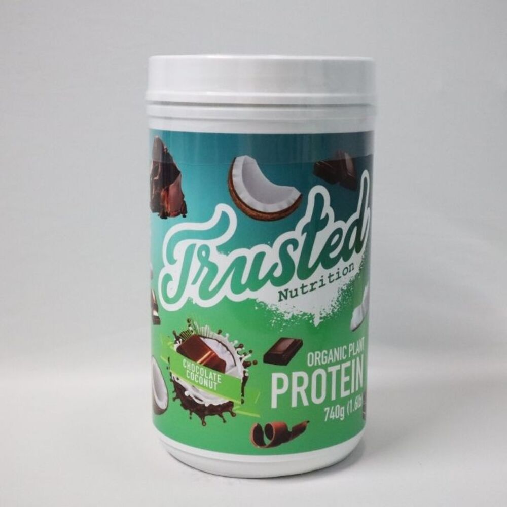 Sữa bổ sung protein hữu cơ từ hạnh nhân và đậu tằm dành cho người ăn chay Trusted Nutrition Organic Plant Protein 740g