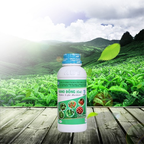 Nano Đồng AHT 500ml - Phân bón vi lượng dạng nước, phòng ngừa và diệt nấm bệnh, vi khuẩn trên cây trồng hiệu quả. Không để dư lượng thuốc