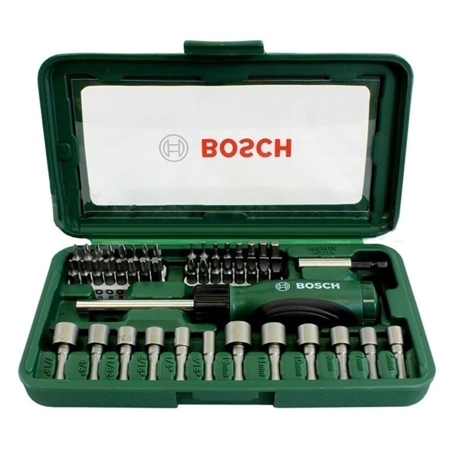 Bộ Bặn Vít Đa Năng Bosch 46 món - Giao màu ngẫu nhiên