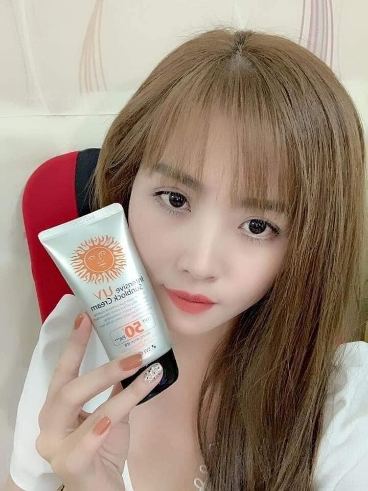 Kem chống nắng SUN BLOCK 3W CLINIC Hàn Quốc 70ml