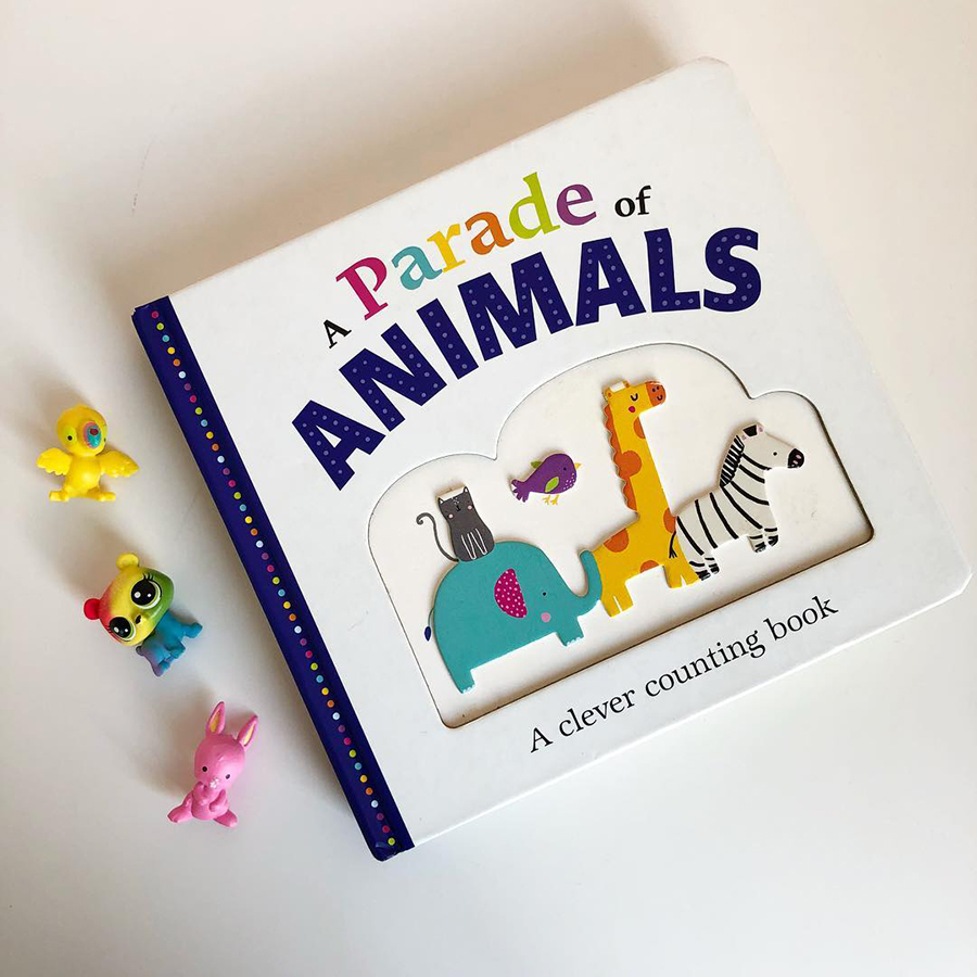 A Clever Counting Book: A Parade of Animals (Board Book Picture Fit)