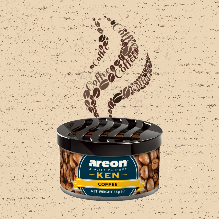 Sáp thơm ô tô Areon mùi Cafe- Sảng Khoái, Tỉnh Táo, Thức Tỉnh Cả Đam Mê - Areon Ken Coffee