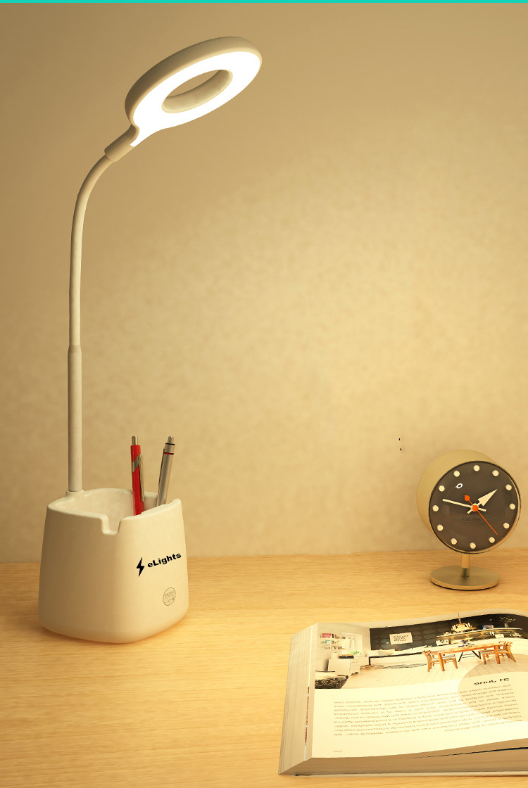 Đèn Bàn Học Đọc Sách, Làm Việc LED Chống Cận, Cảm Ứng Tích Điện Pin 2500mAh Elights BT-618