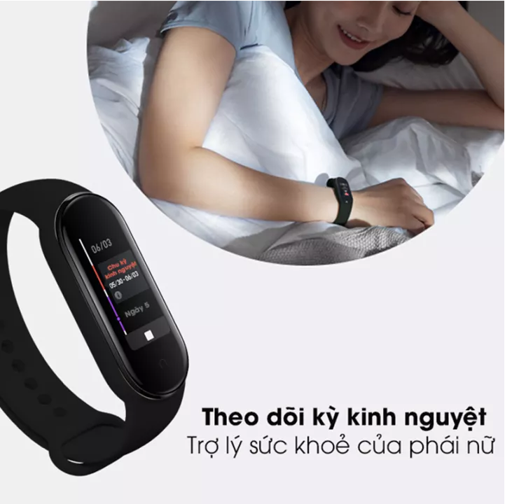 Vòng Đeo Tay Thông Minh Theo Dõi Vận Động Xiaomi, MI BAND 5 - Bản Quốc Tế có sẵn Tiếng Anh, Hàng Nhập Khẩu