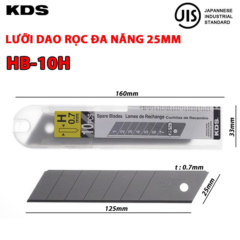 LƯỠI DAO ĐA NĂNG 25mm KDS HB-10H