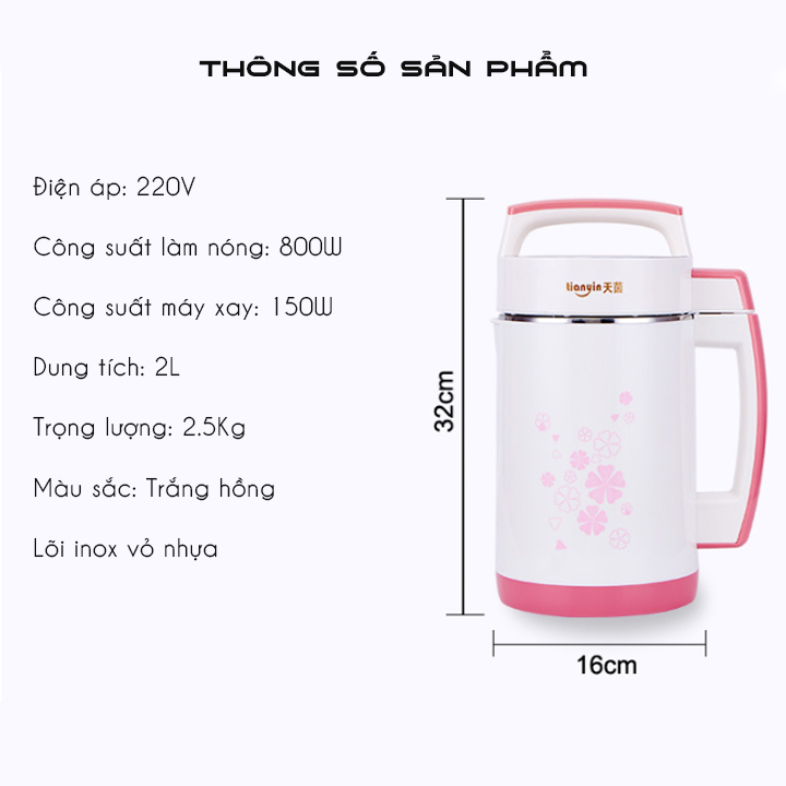 Máy làm đậu nành ( Mầu Ngẫu Nhiên )