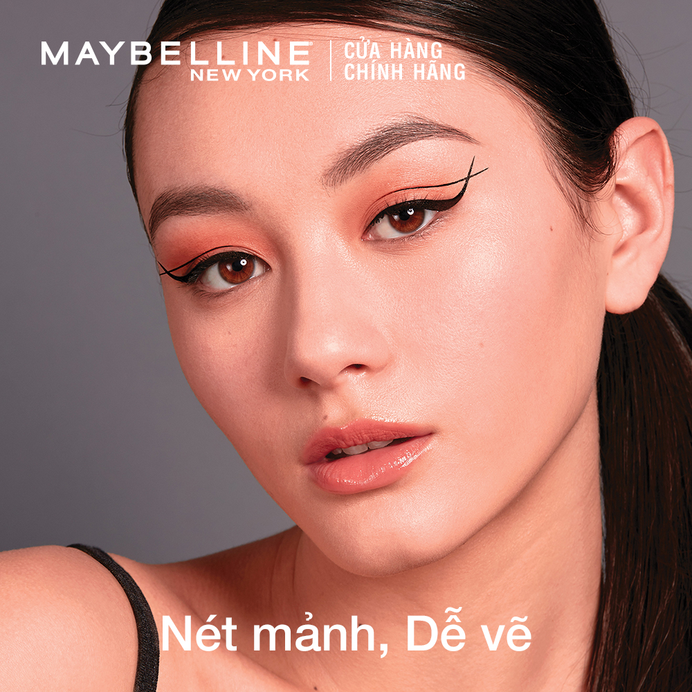 Bút Kẻ Mắt Nước Siêu Sắc Mảnh Không Lem Không Trôi Maybelline New York HyperSharp Liner Đen 0.5g