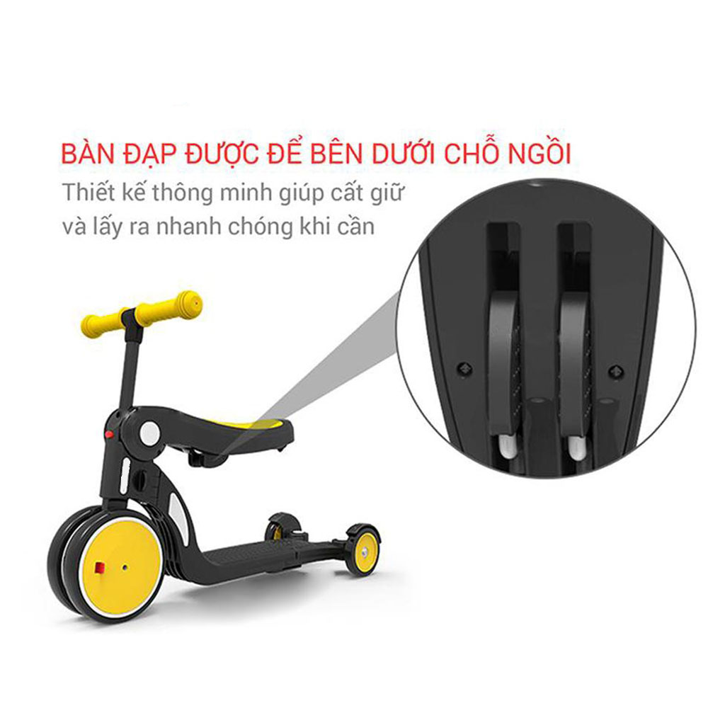 Xe Scooter Đa Năng 5 In 1 Dành Cho Bé Từ 1,5 - 6 Tuổi - Hàng Chính Hãng