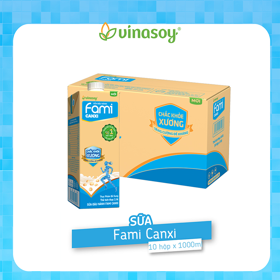 Thùng 10 Hộp Sữa đậu nành Fami Canxi