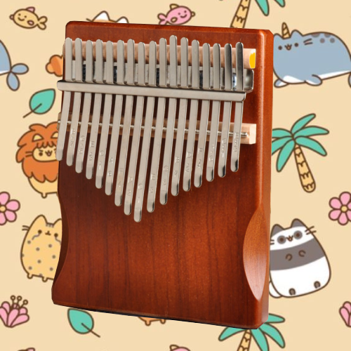 Đàn Kalimba 17 phím gỗ nguyên khối Mahagony PJLIM72