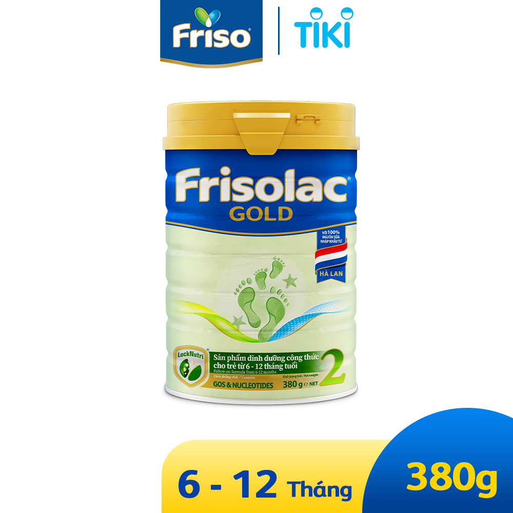 Sữa Bột Frisolac Gold 2 380g Dành Cho Trẻ Từ 6 - 12 Tháng Tuổi