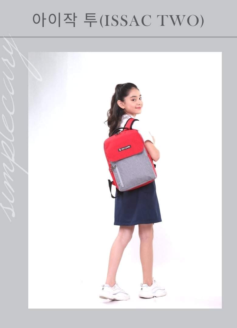 Balo học sinh Simplecarry Issac2   - Red/Grey