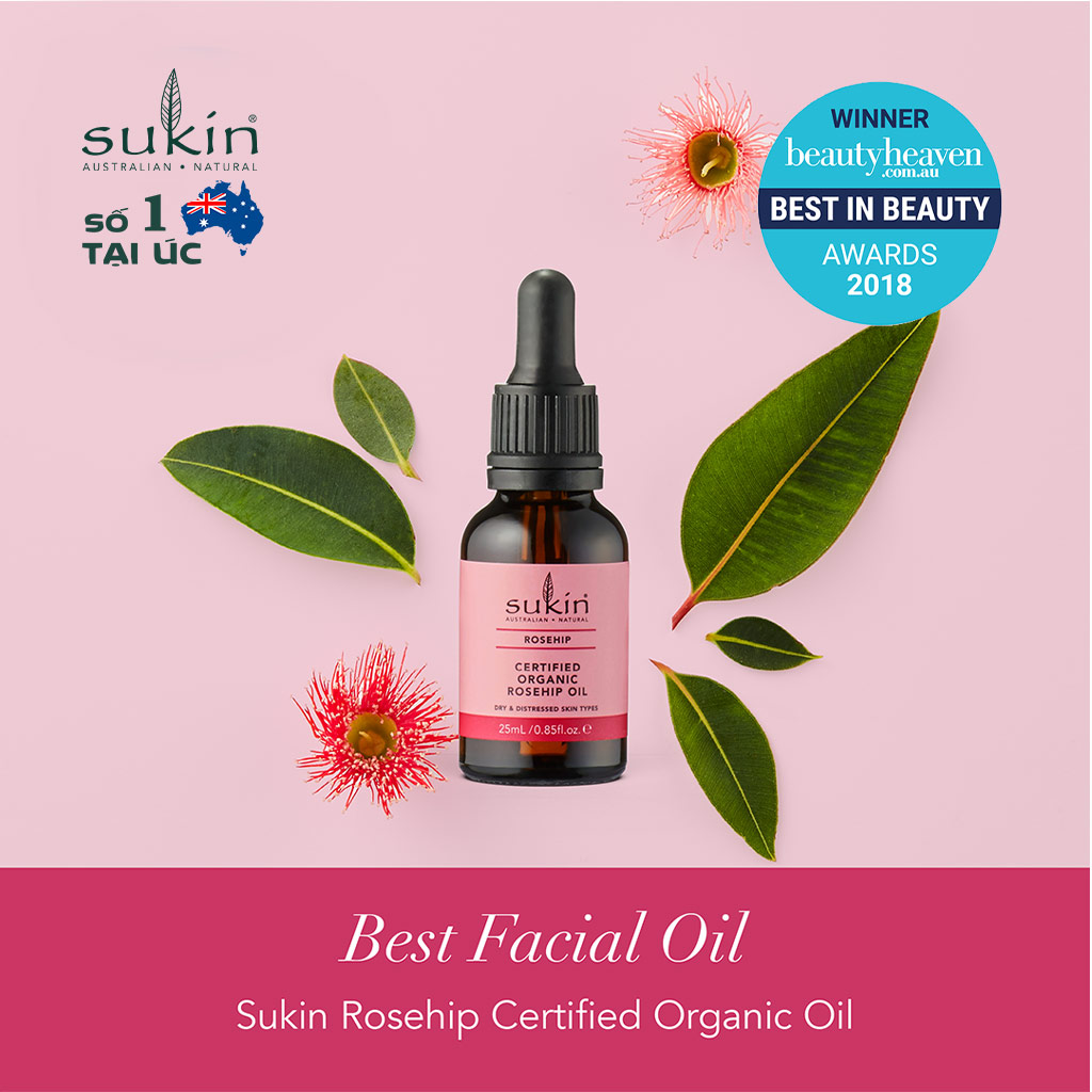 Tinh dầu tầm xuân Sukin Certified Organic Rosehip Oil 25ml