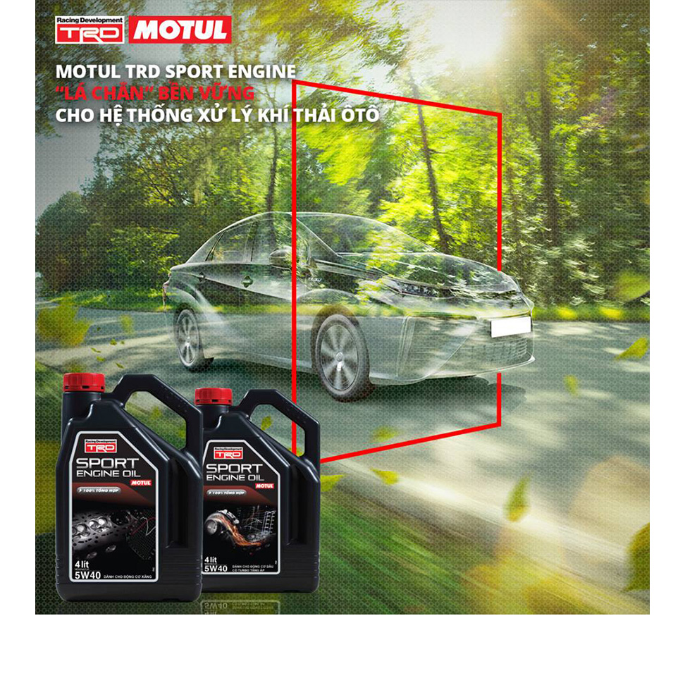 Nhớt Xe Hơi Tổng Hợp Motul Trd Sport Eng. Oil 5w40 Gasoline 4x4l Vn (4L)