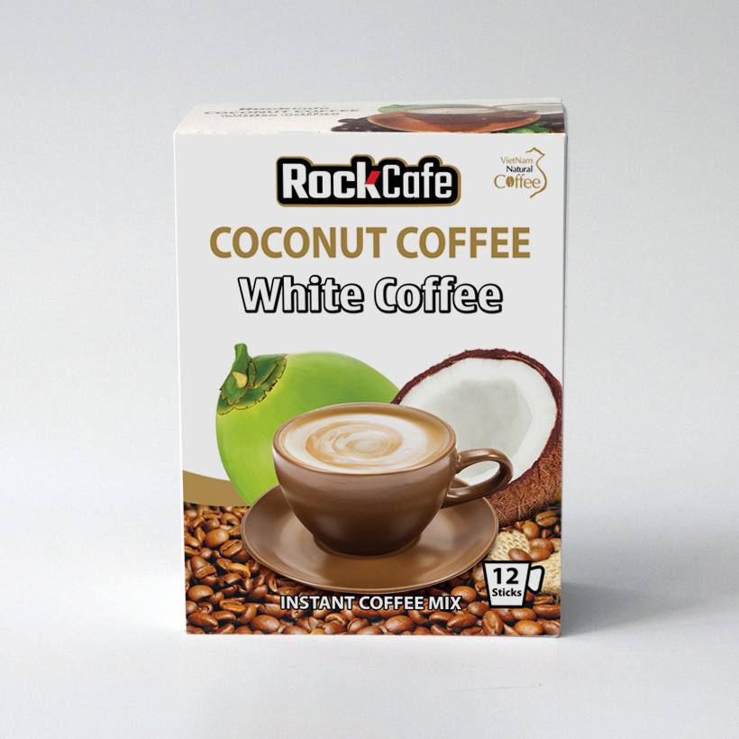 Cà phê dừa ROCKCAFE (Hộp 12 gói)