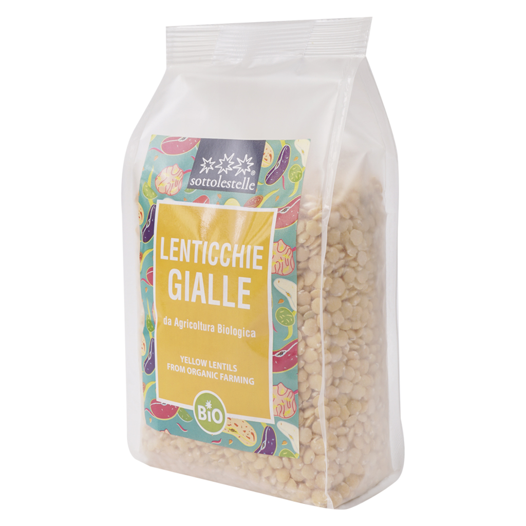 Đậu Lăng Vàng Hữu Cơ 500g Sottolestelle Organic Yellow Lentils