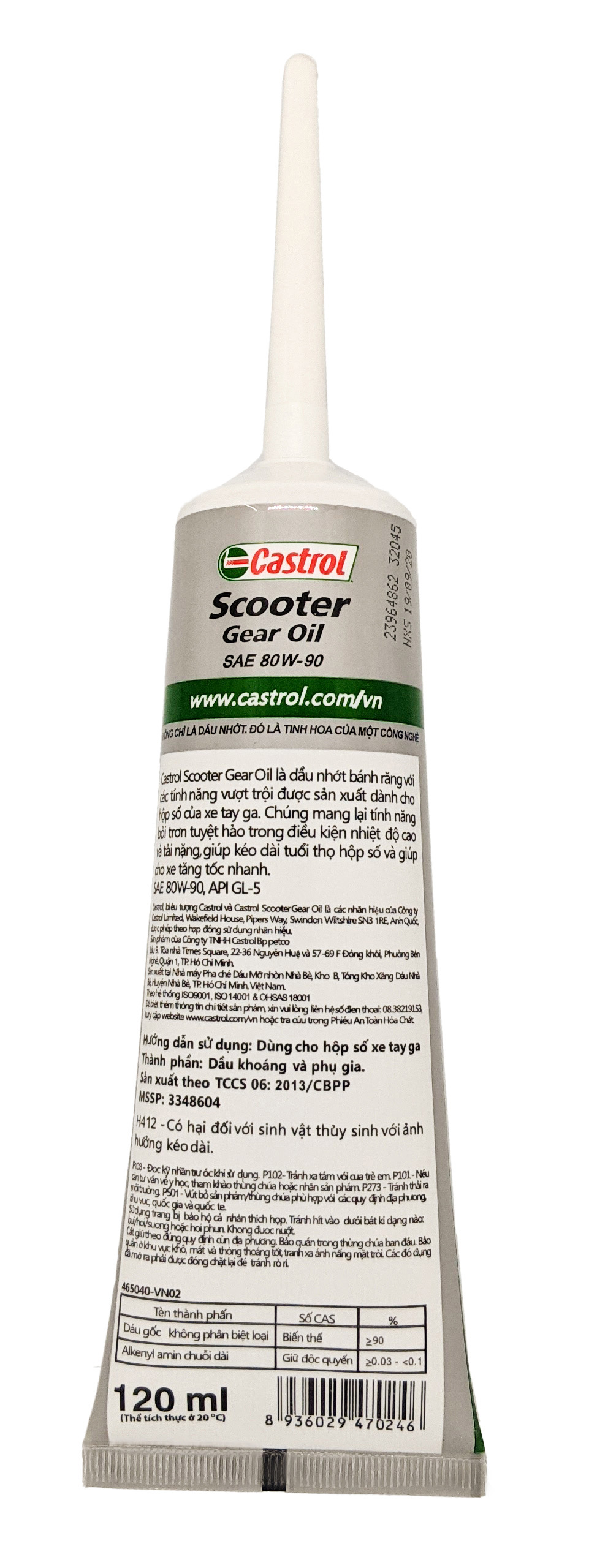 Nhớt Xe Máy Castrol Scooter Gear Oil (120ml)