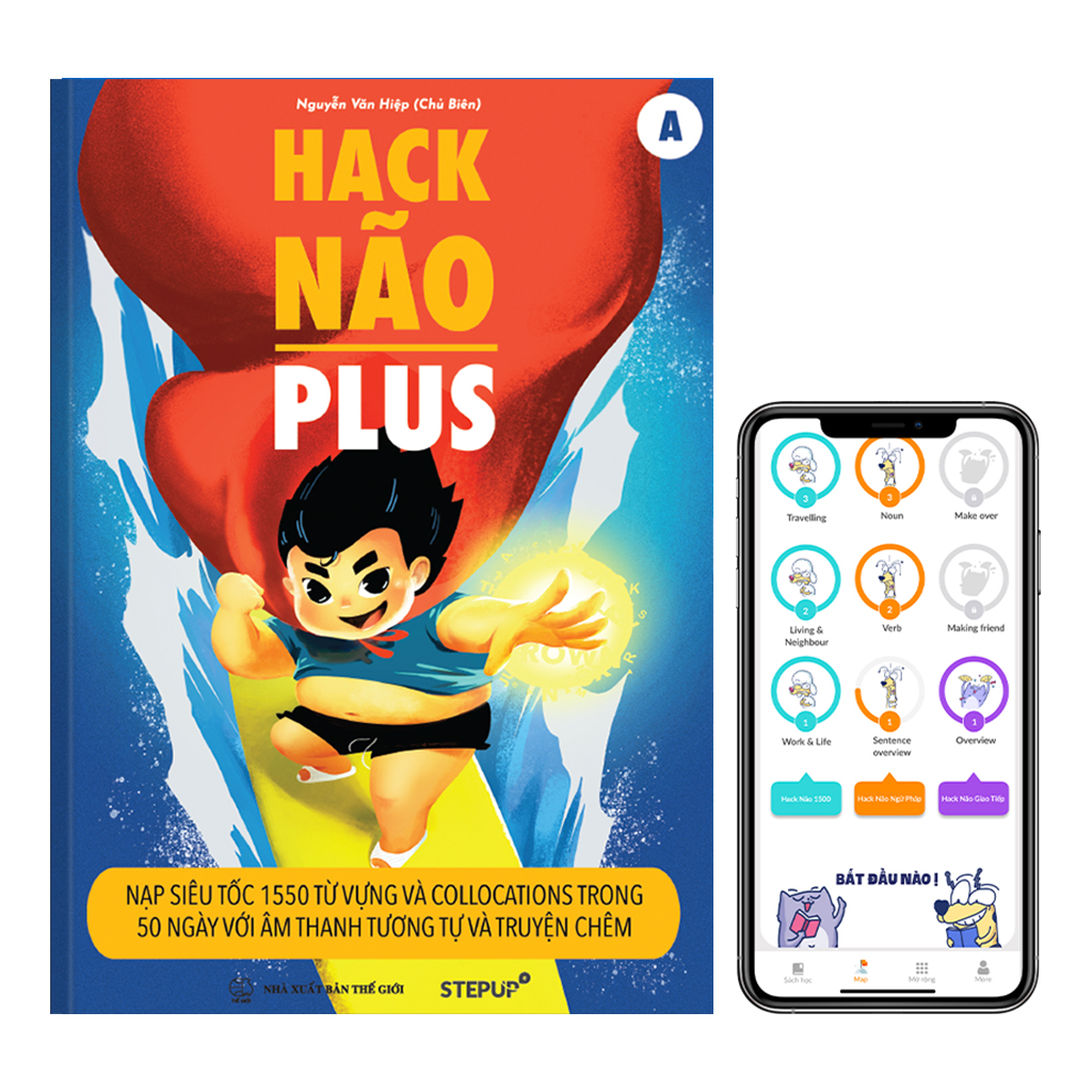 COMBO &quot;Hack Não 1500&quot; + &quot;Hack Não Plus&quot; + &quot;Hack Não Ngữ Pháp&quot;