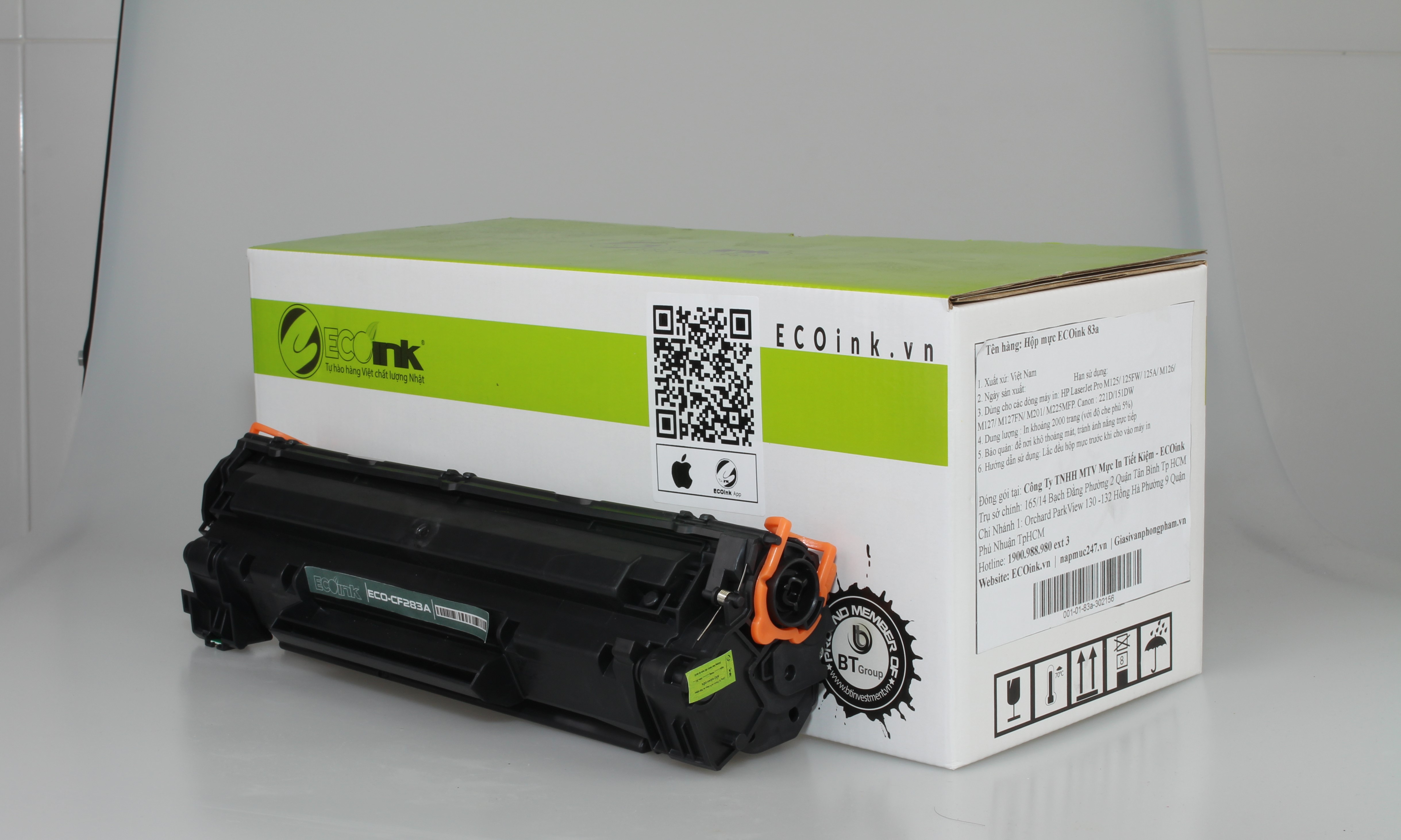 Hộp Mực In 83A ECOink Dùng Cho Máy In HP M125, M126, M127, M201 - Hàng Nhập Khẩu