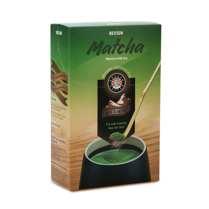 Trà Sữa Hoà Tan Instant Delight Matcha - 160g - Rexsun