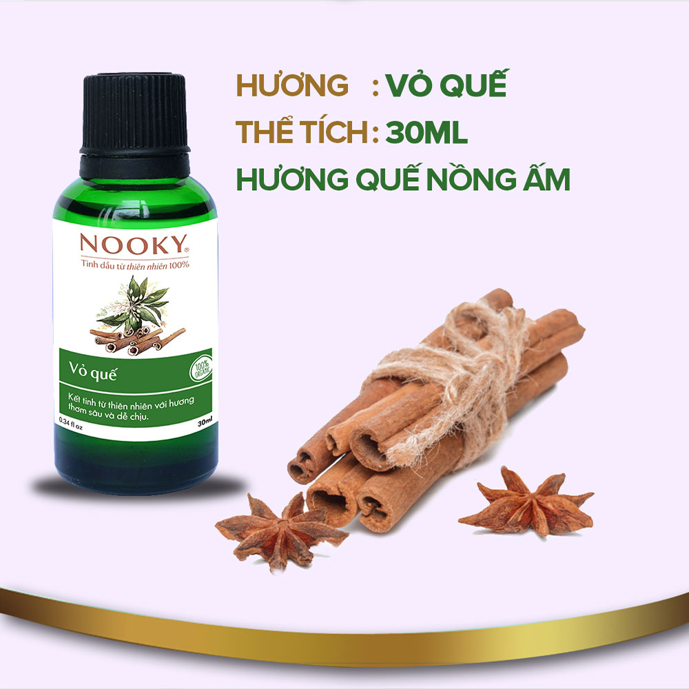 [30ml] Tinh dầu Vỏ Quế NOOKY 100% Thiên Nhiên - TORO FARM